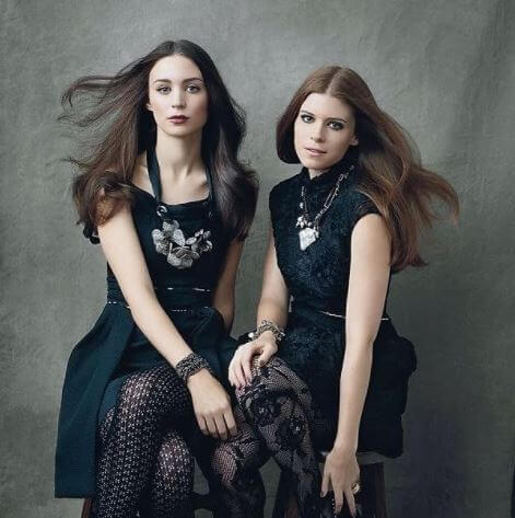 Conor Mara's actress sisters, Kate Mara, and Rooney Mara.